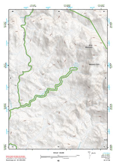 33111NE Page 62 Theodore Roosevelt Lake Topo Preview 1