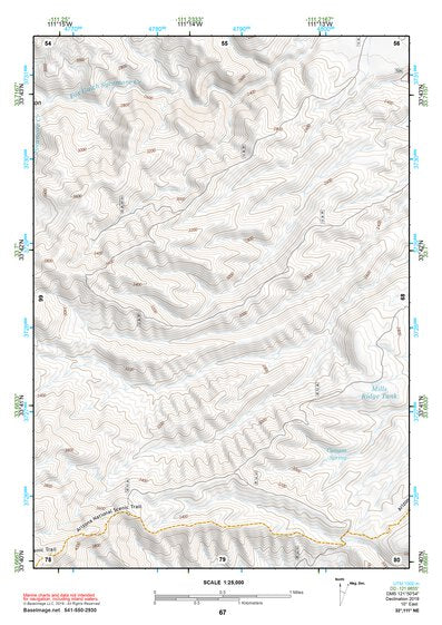 33111NE Page 67 Theodore Roosevelt Lake Topo Preview 1