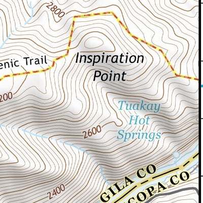 33111NE Page 68 Theodore Roosevelt Lake Topo Preview 3