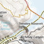 33111NE Page 69 Theodore Roosevelt Lake Topo Preview 3