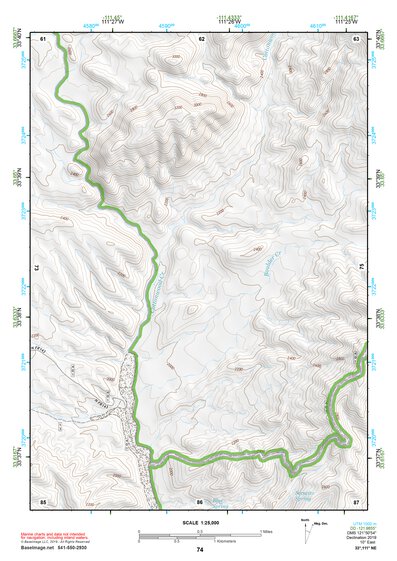 33111NE Page 74 Theodore Roosevelt Lake Topo Preview 1