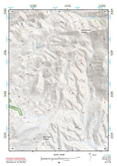 33111NE Page 76 Theodore Roosevelt Lake Topo Preview 1
