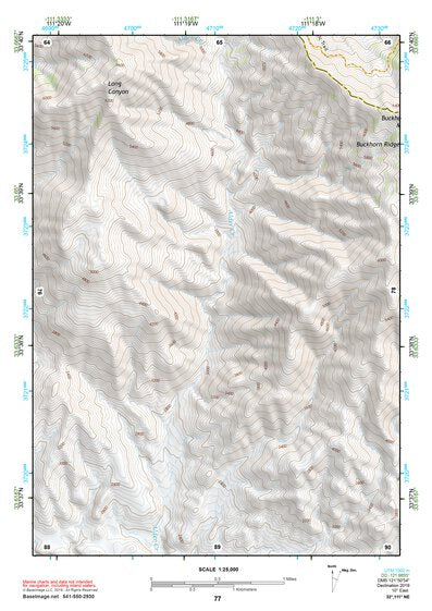 33111NE Page 77 Theodore Roosevelt Lake Topo Preview 1