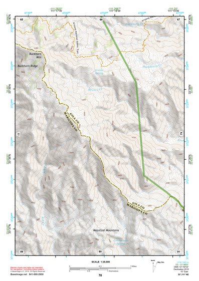 33111NE Page 78 Theodore Roosevelt Lake Topo Preview 1
