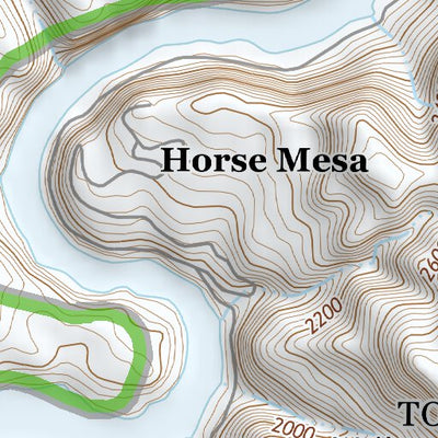 33111NE Page 88 Theodore Roosevelt Lake Topo Preview 2