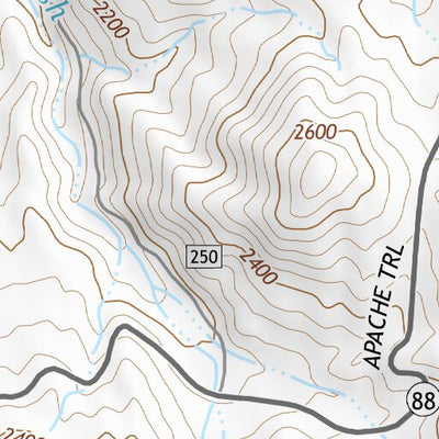 33111NE Page 91 Theodore Roosevelt Lake Topo Preview 3