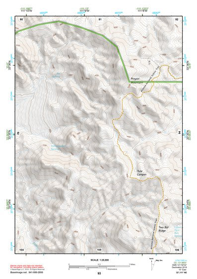 33111NE Page 93 Theodore Roosevelt Lake Topo Preview 1