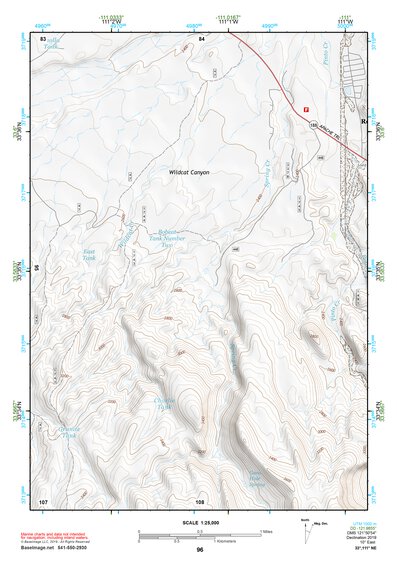 33111NE Page 96 Theodore Roosevelt Lake Topo Preview 1