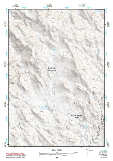 33111NE Page 97 Theodore Roosevelt Lake Topo Preview 1