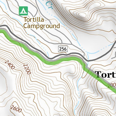 33111NE Page 99 Theodore Roosevelt Lake Topo Preview 2