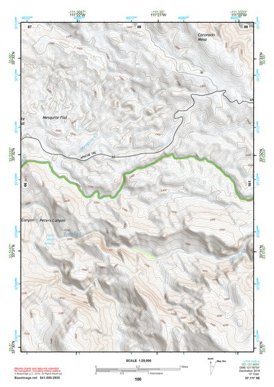 33111NE Page 100 Theodore Roosevelt Lake Topo Preview 1
