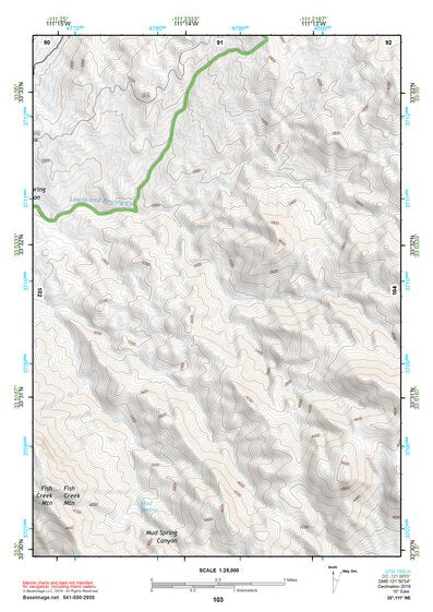 33111NE Page 103 Theodore Roosevelt Lake Topo Preview 1
