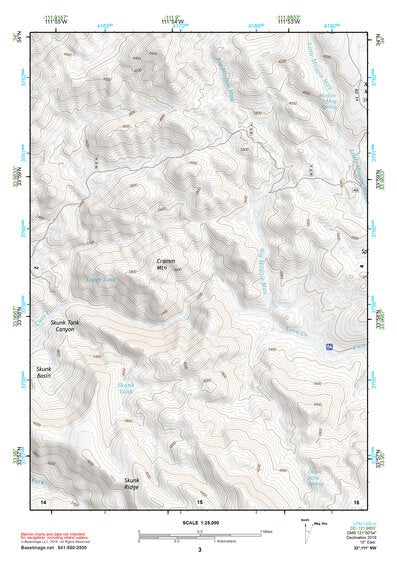 33111NW Page 3 Theodore Roosevelt Lake Topo Preview 1