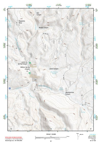 33111NW Page 4 Theodore Roosevelt Lake Topo Preview 1