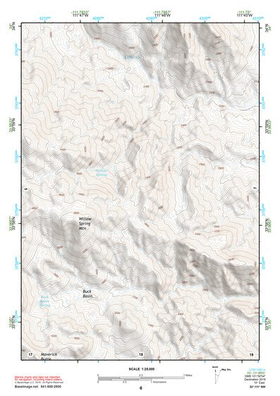 33111NW Page 6 Theodore Roosevelt Lake Topo Preview 1