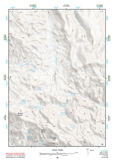 33111NW Page 16 Theodore Roosevelt Lake Topo Preview 1