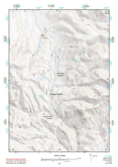 33111NW Page 17 Theodore Roosevelt Lake Topo Preview 1