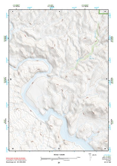 33111NW Page 21 Theodore Roosevelt Lake Topo Preview 1