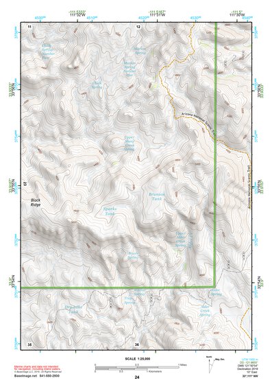 33111NW Page 24 Theodore Roosevelt Lake Topo Preview 1