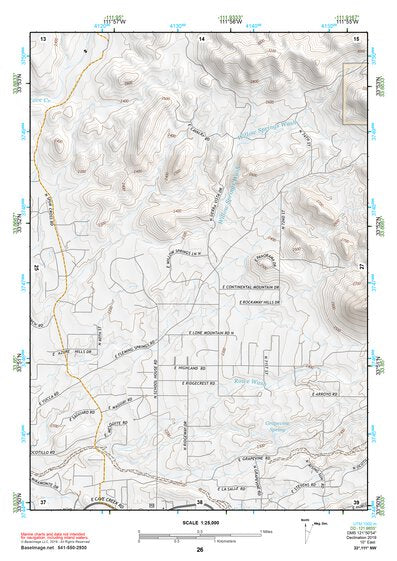 33111NW Page 26 Theodore Roosevelt Lake Topo Preview 1