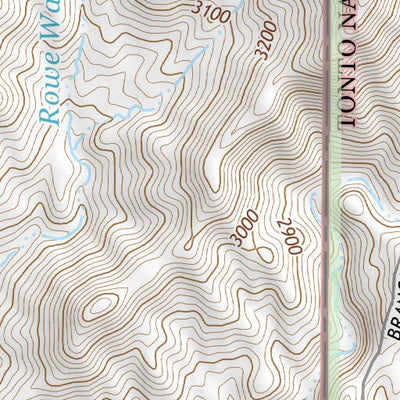 33111NW Page 27 Theodore Roosevelt Lake Topo Preview 2