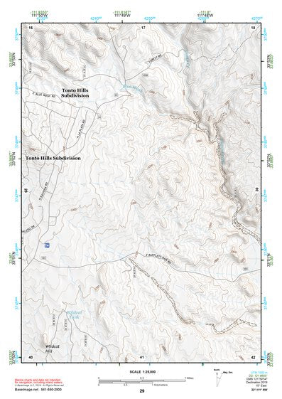 33111NW Page 29 Theodore Roosevelt Lake Topo Preview 1