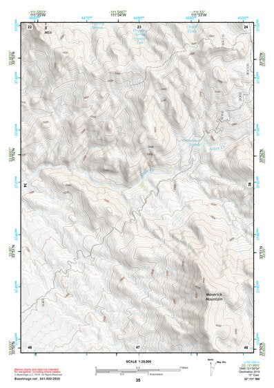 33111NW Page 35 Theodore Roosevelt Lake Topo Preview 1