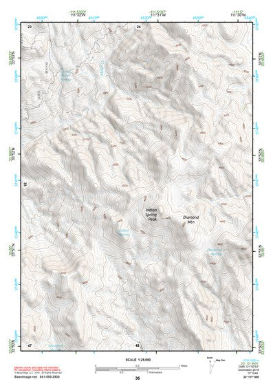 33111NW Page 36 Theodore Roosevelt Lake Topo Preview 1