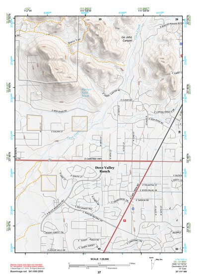 33111NW Page 37 Theodore Roosevelt Lake Topo Preview 1
