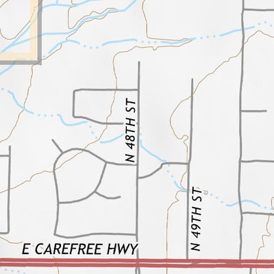 33111NW Page 37 Theodore Roosevelt Lake Topo Preview 2