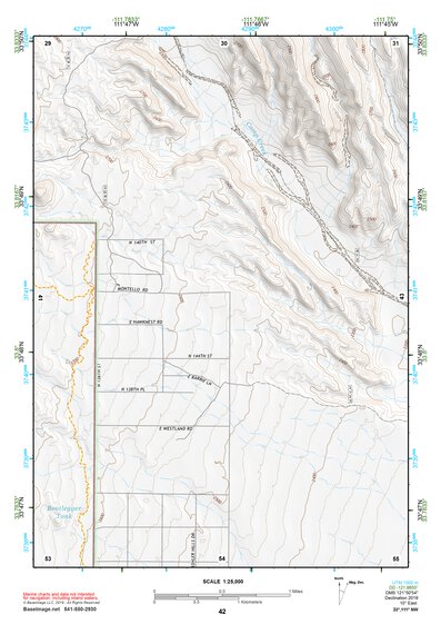33111NW Page 42 Theodore Roosevelt Lake Topo Preview 1