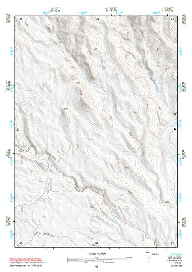 33111NW Page 44 Theodore Roosevelt Lake Topo Preview 1
