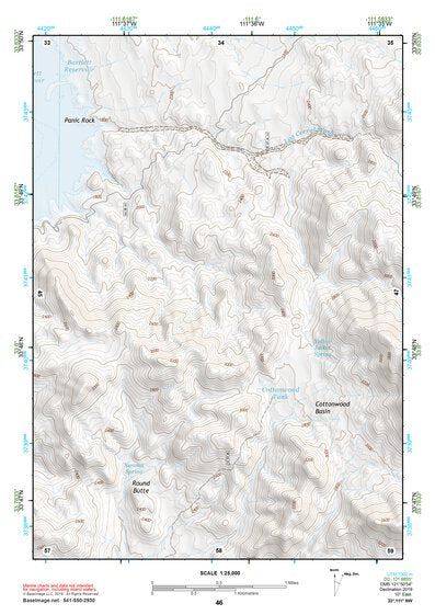 33111NW Page 46 Theodore Roosevelt Lake Topo Preview 1