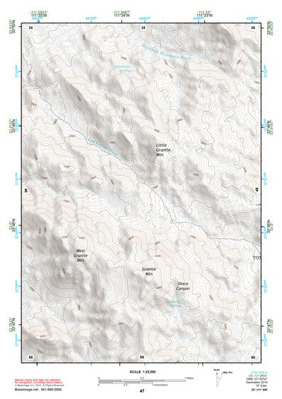 33111NW Page 47 Theodore Roosevelt Lake Topo Preview 1