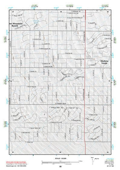 33111NW Page 50 Theodore Roosevelt Lake Topo Preview 1