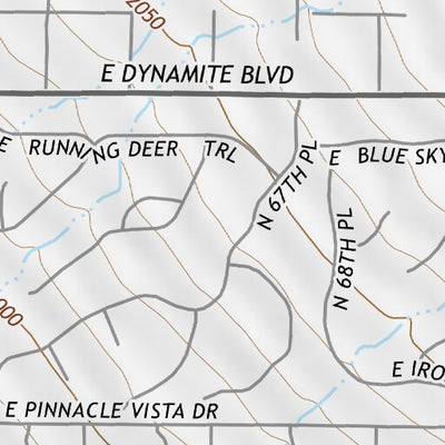 33111NW Page 50 Theodore Roosevelt Lake Topo Preview 3