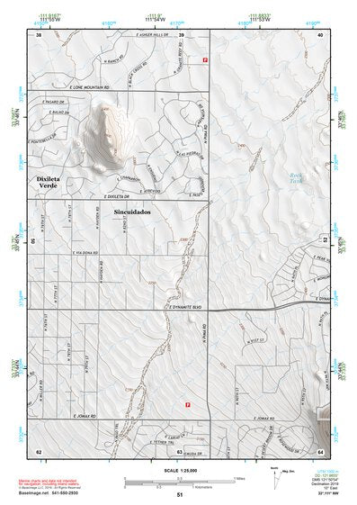 33111NW Page 51 Theodore Roosevelt Lake Topo Preview 1