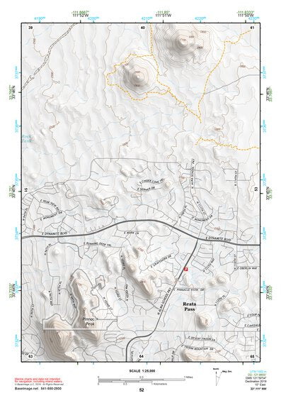 33111NW Page 52 Theodore Roosevelt Lake Topo Preview 1