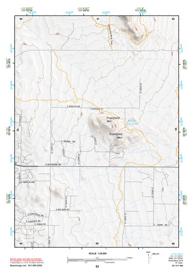 33111NW Page 53 Theodore Roosevelt Lake Topo Preview 1
