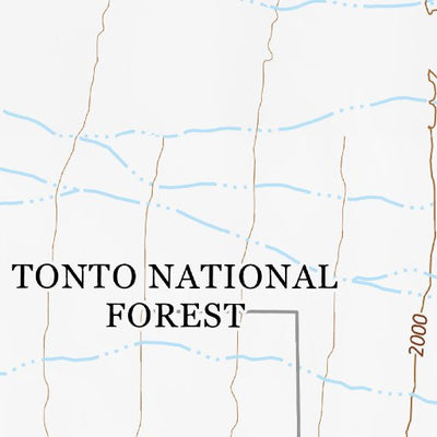 33111NW Page 55 Theodore Roosevelt Lake Topo Preview 2