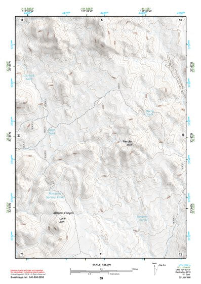 33111NW Page 59 Theodore Roosevelt Lake Topo Preview 1