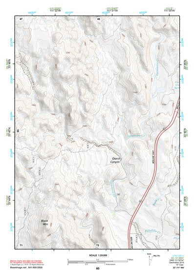 33111NW Page 60 Theodore Roosevelt Lake Topo Preview 1