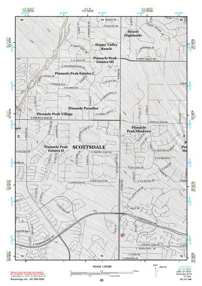 33111NW Page 63 Theodore Roosevelt Lake Topo Preview 1