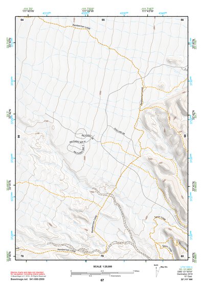 33111NW Page 67 Theodore Roosevelt Lake Topo Preview 1