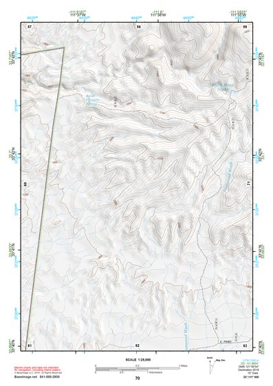 33111NW Page 70 Theodore Roosevelt Lake Topo Preview 1