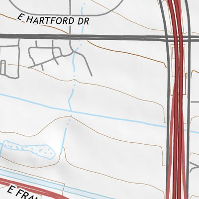 33111NW Page 75 Theodore Roosevelt Lake Topo Preview 2