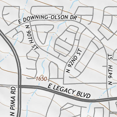 33111NW Page 75 Theodore Roosevelt Lake Topo Preview 3