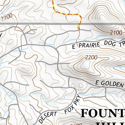 33111NW Page 78 Theodore Roosevelt Lake Topo Preview 2