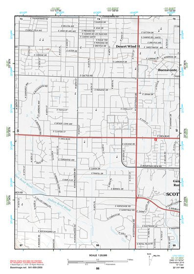 33111NW Page 86 Theodore Roosevelt Lake Topo Preview 1