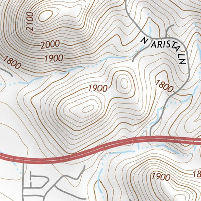 33111NW Page 90 Theodore Roosevelt Lake Topo Preview 2